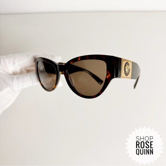 LOW START SALE - VERSACE | Havana Sunglasses NWT - Picture 3 of 9